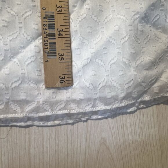 White House Black Market Swiss Dot Drop Waist Smocked Dress Countrycore Coquette - Picture 9 of 14